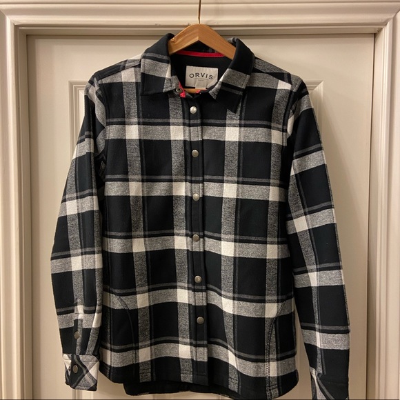 Orvis Jackets & Blazers - Orvis Fleece Lined Flannel Jacket
